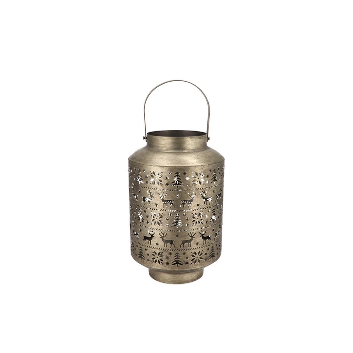 <h4>Kaya Gold Lantern X-mas Metal 21x33cm</h4>