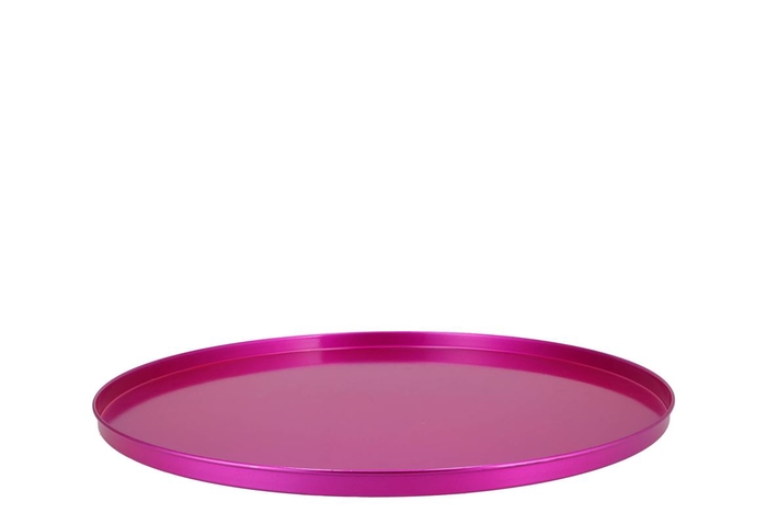 <h4>Coaster Jolly Fuchsia Tray Metal 46x2cm</h4>