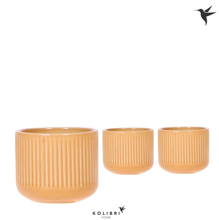 <h4>Kolibri Home Flare pot ocher</h4>