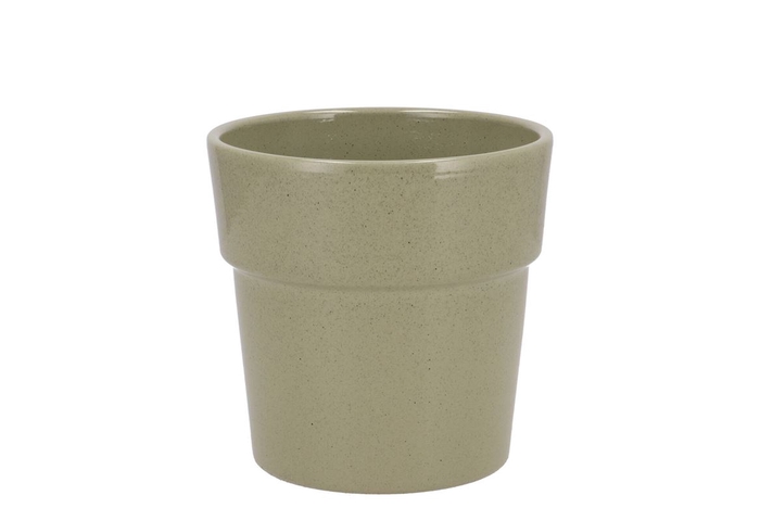 <h4>Ceramic Orchid Pot Kiwi Stone 13cm</h4>