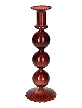 <h4>DF02-721060700 - Candle holder Aviance14 d5.5/8xh24.8 brown</h4>