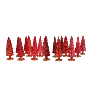 Twinkle Jolly Red Mix Glass Tree Shiny Ass 10x30cm