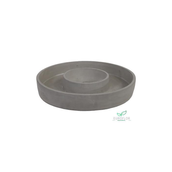 <h4>CEMENT FLOWERPOT WREATH NATURAL D30X5CM</h4>