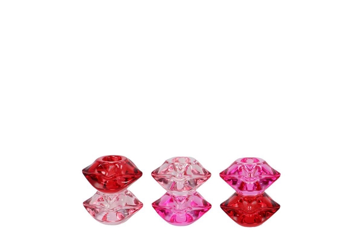Kiss Pink Candle H Double Ass 8x5x8cm Nm