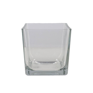 Glass Cube Heavy 18x18x18cm
