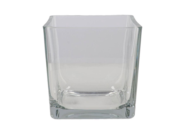<h4>Glass Cube Heavy 18x18x18cm</h4>