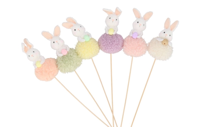 <h4>Easter Fun Pick Dreamy Pastel Mix Bunny Ball Ass 7x42cm</h4>