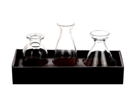 <h4>Vase Charmi 3pc L23.5w10.5h12.5</h4>