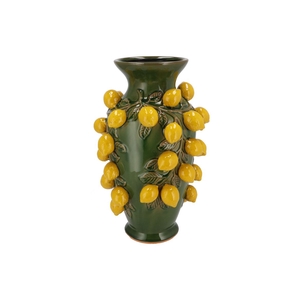 Fruit Lemon Green Vase 24x38cm Nm