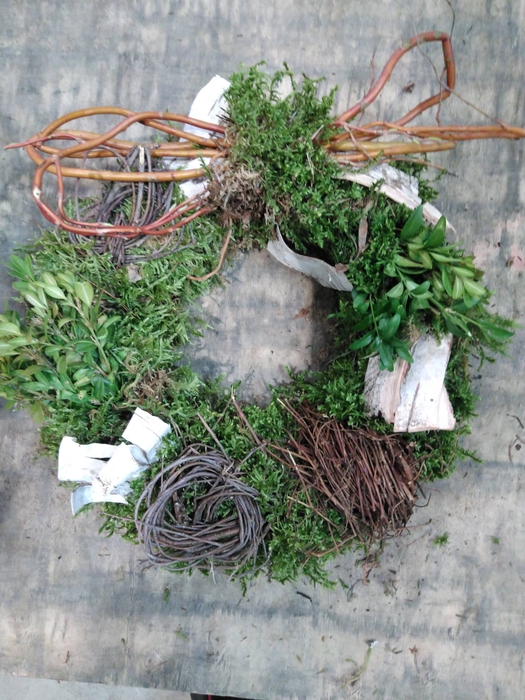 <h4>KRANZ 09 BUX MOOS SALIX 25CM</h4>