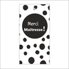 Labels Kaart 5*10cm x20 Maîtresse