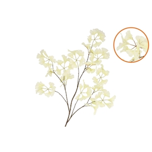Silk Ginkgo White 130cm Nm