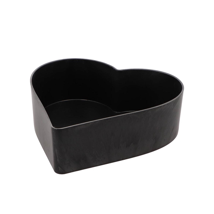 <h4>Melamine Grey Bowl Heart 26x24x7,5cm</h4>