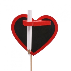 Valentine 50cm Blackboard heart d8cm