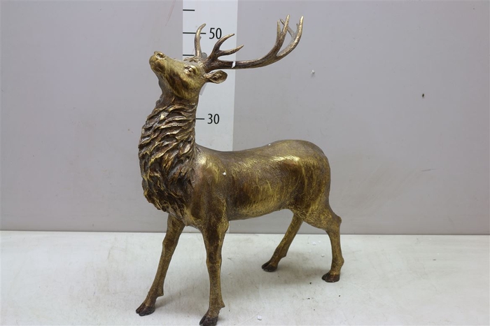 <h4>Deco H862440159 Deer Thora L48w24h64 Gold</h4>