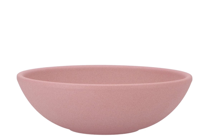 <h4>Vinci Pink Bowl Low Sphere Shaded 25x8cm</h4>