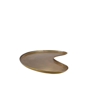 Hawley Antique Gold Tray Organic Metal 30x21cm