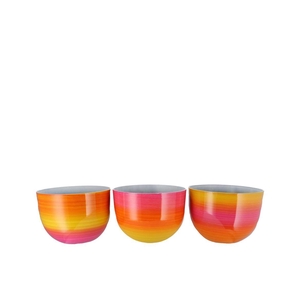 Melamine Rainbow Fuchsia Pot Ass 32x23cm