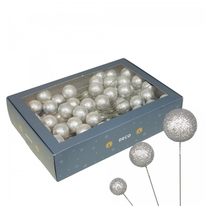 Kerstbal Sparkling/drd 20/30/40mm x100
