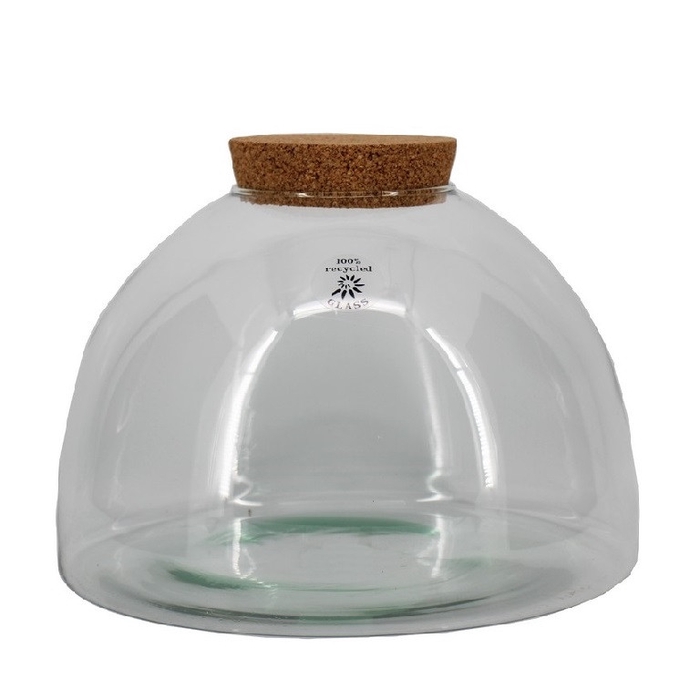 <h4>Glas Terrarium Eco kurk d13/30*22cm</h4>