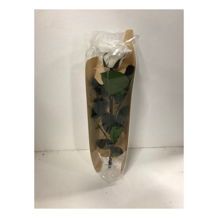 <h4>Roos op steel mini wit bulk</h4>