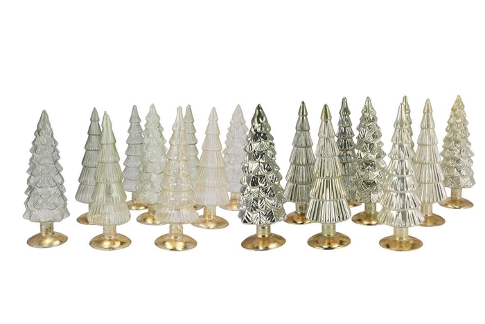 <h4>Twinkle Nordic Green Mix Glass Tree Shiny Ass 10x30cm</h4>