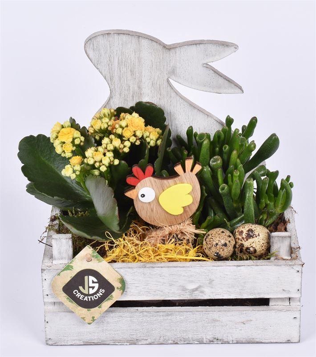 <h4>Hout rechthoek met haas 20x12cm</h4>