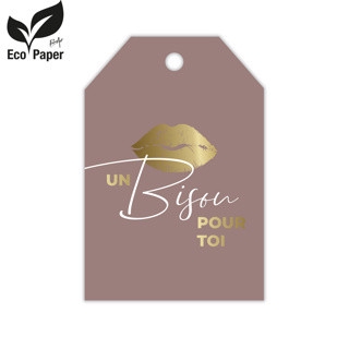 Labels Displ.Card F Bisou 5*8cm x20