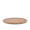 Mumbai Mango Wooden Tray Round Small Edge 38x38x2cm Nm