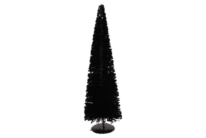 Sparkle Sequins Black Tree 19x60cm Nm