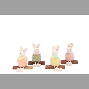 Easter Fun Dreamy Pastel Mix Bunny Sit Ass 13x5x18cm Nm