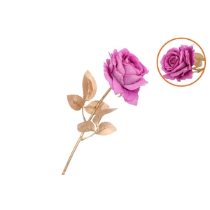 Silk Rose Goldie Purple 75cm Nm