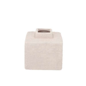 Lisboa White Vase Cube 14x14x14cm