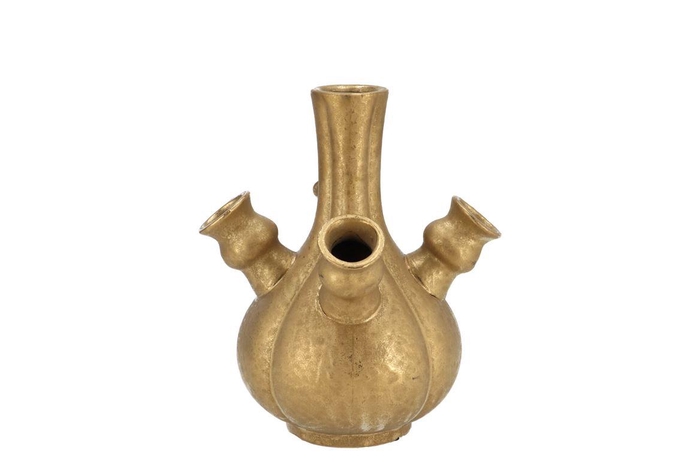 <h4>Rotterdam Gold Vase Tulip 17x17x17cm Nm</h4>