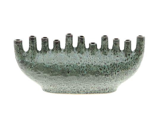 <h4>VASE JADE L50W17H23 BLUE</h4>