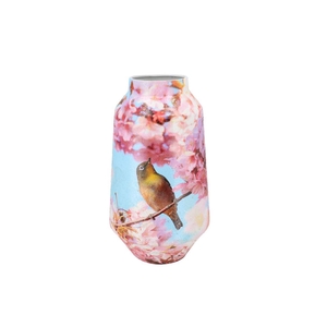 April Bird Blue Vase Iron 20x20x39cm