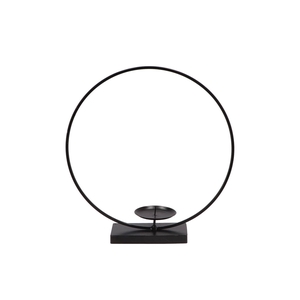 Metal Circle Stand Candle H. 30x33cm