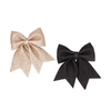 Deco Shine Bow Black/champagne 19x24cm Ass