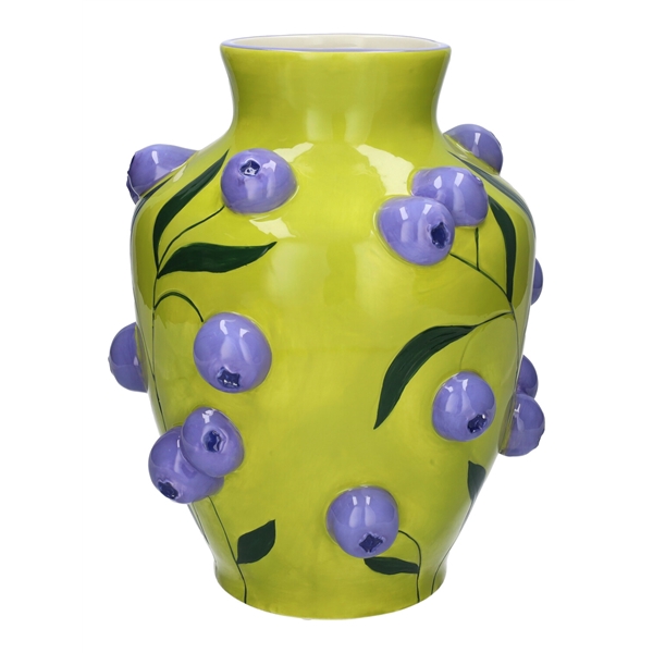 <h4>Vase Blueberries d12\\24.5xh30.3 purple\\lime</h4>