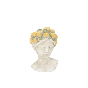 Miley Yellow Pot Woman 15x15x22cm