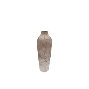 Florence Antique Bronze White Vase Long 12x12x35cm