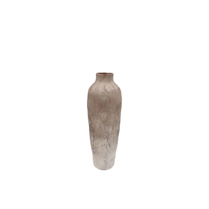 <h4>Florence Antique Bronze White Vase Long 12x12x35cm</h4>
