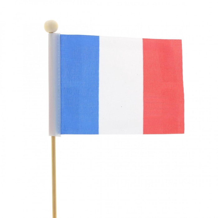 <h4>Bijsteker 50cm Vlag Frankrijk 8*11cm</h4>