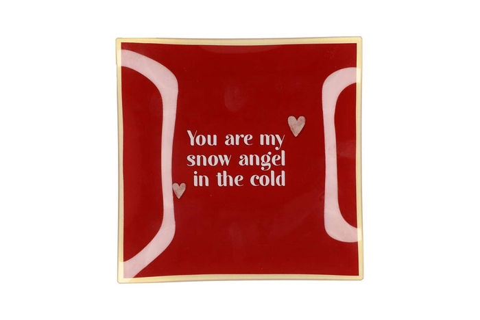 Plate Square You Are My 18x18x2cm
