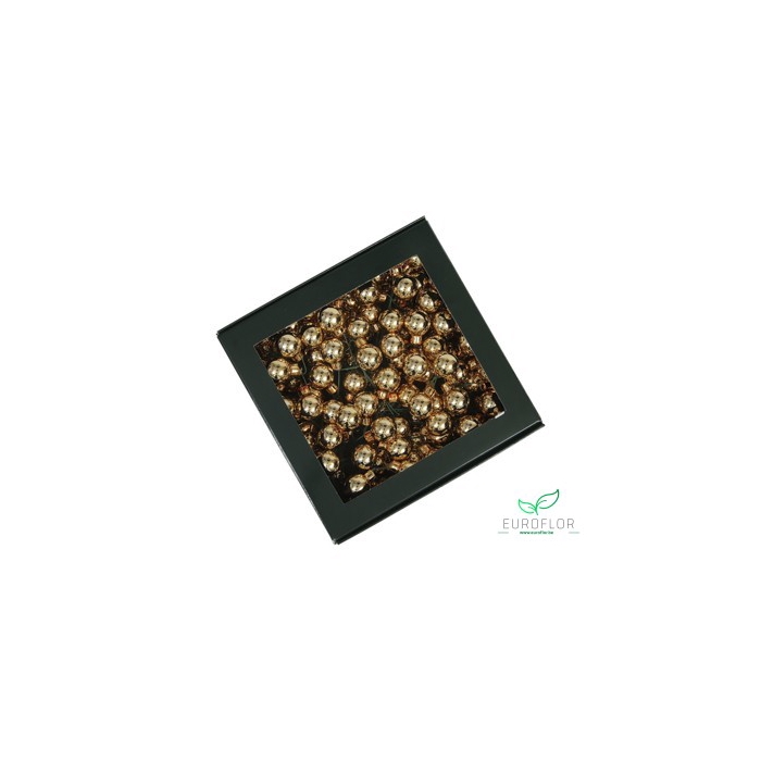 <h4>KERSTBAL GLASS 20MM ON WIRE 144PCS BRIGHT GOLD SHINY</h4>