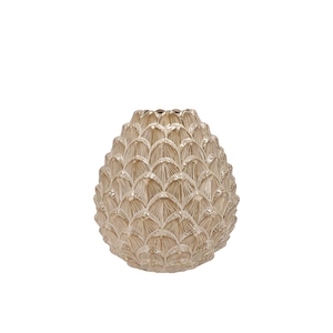 Mika Cozy Sand Vase Pinecone Edge 9x9cm