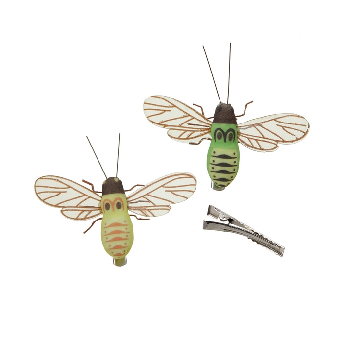 <h4>Decoration Bee/clip 7cm x12</h4>