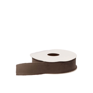 Ribbon Velvet 75 Dark Brown 5mx25mm P/1 Nm