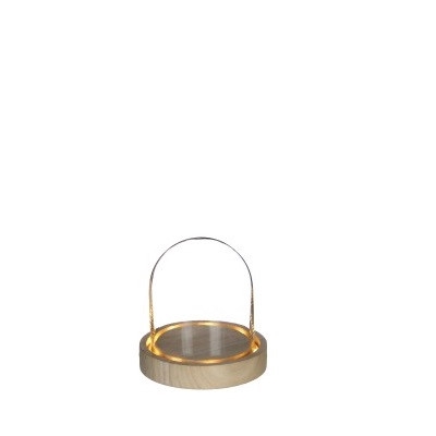 <h4>Glass LED cloche d08*9cm batt.incl.</h4>