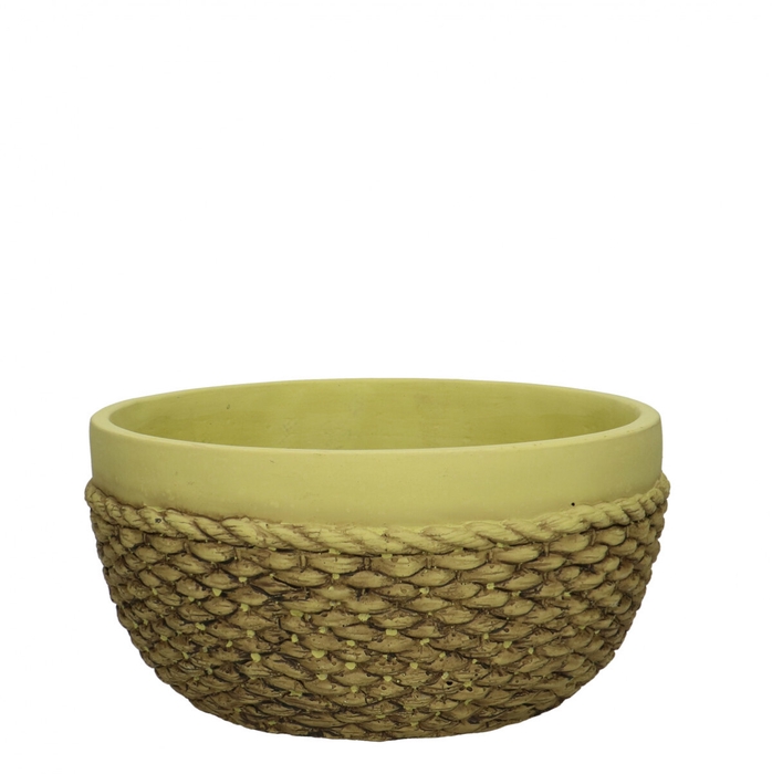 <h4>Ceramics Rope bowl d22*11cm</h4>